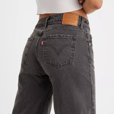 Low Loose Women's Jeans - Black | Levi's® US Affordable Sporty Low-rise Bottoms, Low Rise Thong Jeans, Lei Low Rise Jeans, Cheap Low-rise Women's Jeans, Cheap Sporty Low-rise Bottoms, Cheap Casual Low-rise Bottoms, Buttcrack In Low Rised Jeans, Low Rise Jeans Small Top, Low Pro Levi’s