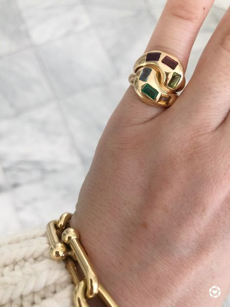 Brent Neale Ring, Brent Neale Jewelry, Brent Neale, Pinkie Ring, Gold Pinky Ring, Pinky Rings, 5 Fingers, Shiny Jewelry, Layered Rings