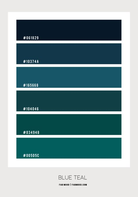 Blue Teal Colour Scheme – Colour Palette #105 1 - Fab Mood | Wedding Colours, Wedding Themes, Wedding colour palettes Dark Teal Green Color Palette, Petrol Colour Palette, Deep Blue Colour Palette, Petrol Color Palette, Dark Blue Green Aesthetic, Teal Complimentary Colors, Winter Bookstagram, Teal Blue Aesthetic, Lake Color Palette