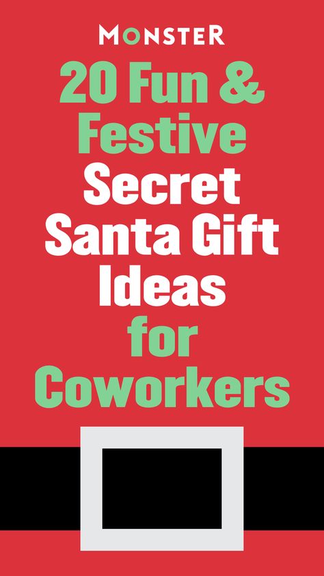 What’s your Secret Santa 🎅 comfort level? Whether you’re thrilled - or not - by the thought of exchanging gifts with coworkers, these ideas are sure to be a hit. Secret Santa Week Themes, Secret Santa Pranks For Coworkers, Creative Secret Santa Ideas, Simple Secret Santa Gifts, Secret Santa Theme Days, Secret Santa Daily Gift Ideas, Unique Secret Santa Gifts, Fun Secret Santa Ideas For Coworkers, Secret Santa Sayings For Coworkers