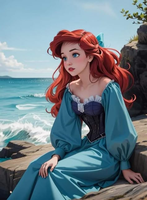 Disney Princess Anime, Ray Of Hope, Disney Character Art, Ariel Disney, Disney Princess Artwork, Disney Princess Fan Art, Disney Princess Ariel, Disney Artwork, Disney Princess Wallpaper