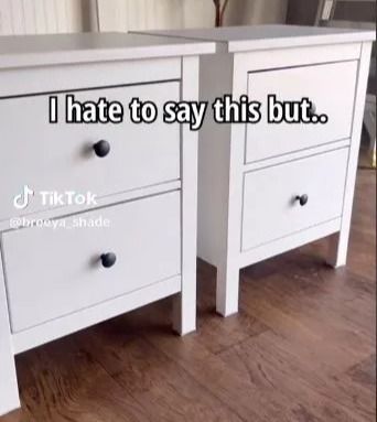 A WOMAN has revealed how she transformed two boring Ikea units into very stylish nightstands.  The DIY whizz joked in the caption that the cabinets “weren’t ugly” but they “needed an upgrade.” On her @breeya_shade account, she wrote: “Let’s face it, these Ikea nightstands are kind of boring. “Let me show you how to completely […] Ikea Night Stands, Ikea Tyssedal Nightstand, Ikea Night Stand Makeover, 1 Drawer Nightstand, Cabinet To Nightstand, Hemnes Night Stand Hack, Diy Ikea Nightstand Makeover, Ikea Hemnes Hack Nightstand, Bedside Cabinets Ideas