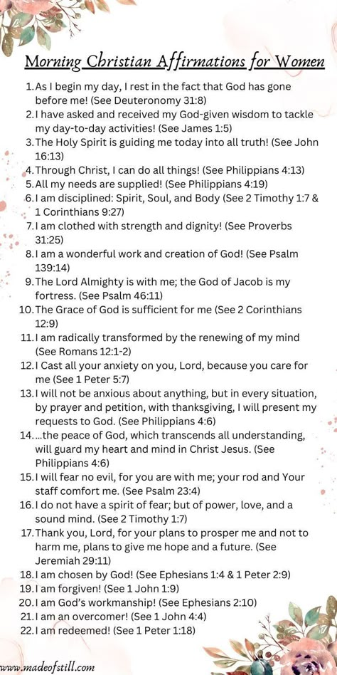 Powerful Morning Prayer, Learn The Bible, Christian Affirmations, Free Bible Study, Christian Bible Study, Bible Study Notebook, Bible Study Lessons, Bible Study Verses, Study Scripture