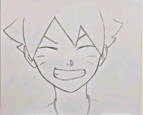 Anime Art Simple Drawing Outline Easy, Easy Anime Drawings Simple, Easy Drawings Sketches Anime, Anime Drawing Easy Simple, Easy Manga Drawings, Joker Art Drawing, Simple Cartoon Characters, Naruto Drawings Easy, Anime Drawings For Beginners