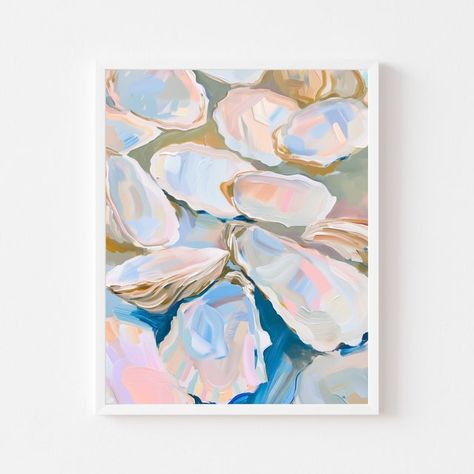 View COASTAL by FourSistersPrintShop on Etsy Coastal Beach Wall Art, Abstract Coastal Art, Dining Room 2024, Modern Coastal Wall Decor, Fauvist Art, Beachy Wall Art, Shell Painting, Beach House Wall Art, Beach Canvas Wall Art