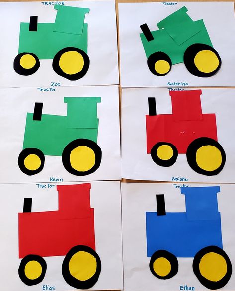 Farmer Craft For Preschool, Farm Eyfs Craft, Farm And Farm Animals Preschool, Farm Products Preschool, Down By The Farm Crafts, Old Mcdonald Activities Eyfs, Tractor Craft For Preschoolers, Farm Daycare Crafts, Fall On The Farm Preschool Crafts