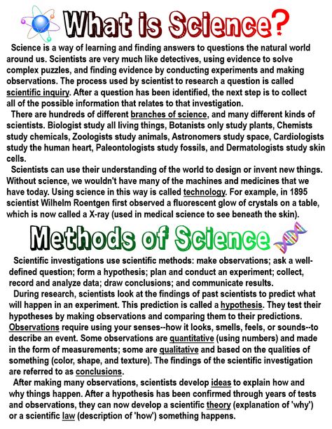 Tips For Science Students, Act Science Tips, Physical Science Anchor Charts, What Is Science Definition, Chart On Science Topics, What Is Science Anchor Chart, Why Is Science Important, What Is Chemistry, What Is Biology