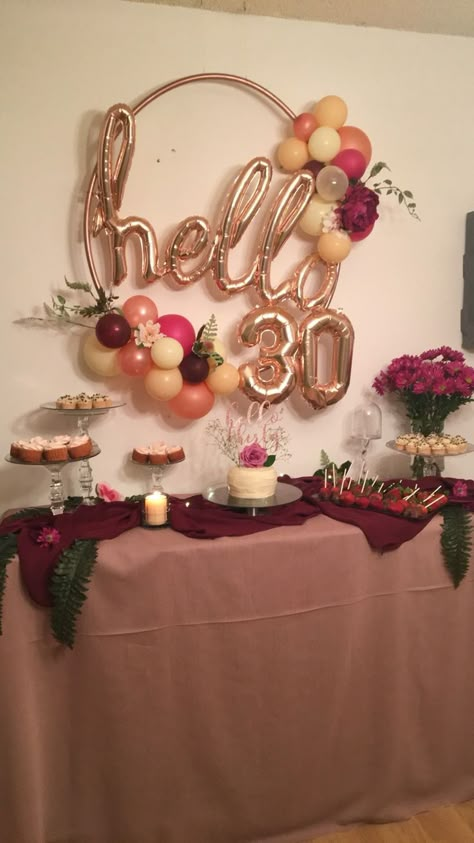 30th Birthday Party For Her, 30th Birthday Party Themes, Hello 50, 30th Ideas, 30th Birthday Ideas For Women, 30th Birthday Party Decorations, 30th Birthday Themes, Hello 30, 30th Birthday Bash