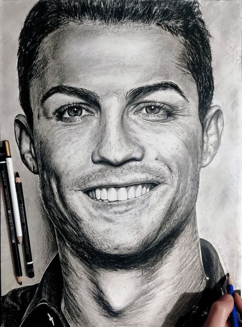 Pencil portrait of Cristiano Ronaldo | Celebrity artwork, Realistic drawings, Portrait Drawing Of Cristiano Ronaldo, Ronaldo Portrait Drawing, Cristiano Ronaldo Pencil Sketch, Cr7 Drawing Sketch, Cr7 Drawing Pencil, Ronaldo Sketch Pencil, Ronaldo Art Drawing, Cr7 Portrait, Celebrity Portrait Drawing Pencil