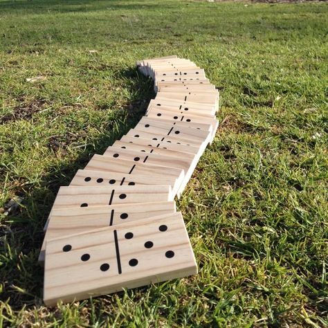 Giant Dominoes, Outdoor Wedding Games, Dominoes Game, Diy Yard Games, Domino Games, Dominoes Set, Yard Games, Lawn Games, Backyard Games