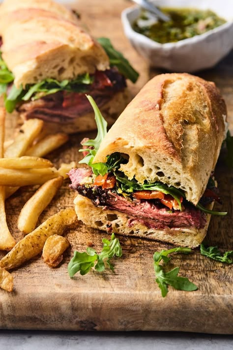 Steak And Blue Cheese Sandwich, Sandwich Recipes Steak, Steak And Mozzarella Sandwich, Sandwich Recipes Picnic, Parchment Wrapped Sandwiches, Steak Frites Sandwich, Deli Roast Beef Sandwich Cold, Steak And Onion Sandwich, Shredded Steak Sandwich