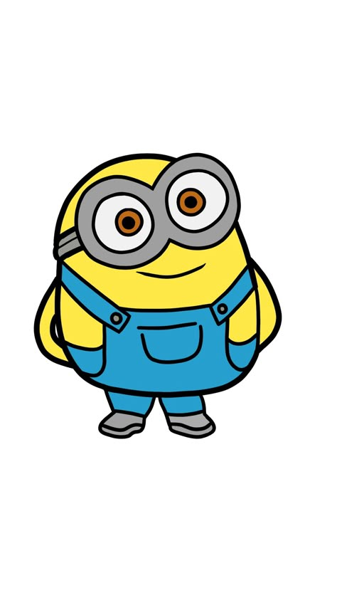 #minion #bob #yellow #character #cute #despicableme #procreate Cartoon Characters Minions, Easy Minion Drawings, Yellow Characters Cartoon, Small Cartoon Characters, Minions Drawing, Minion Cartoon, Minions Animation, Bob Minion, Yellow Cartoon Characters