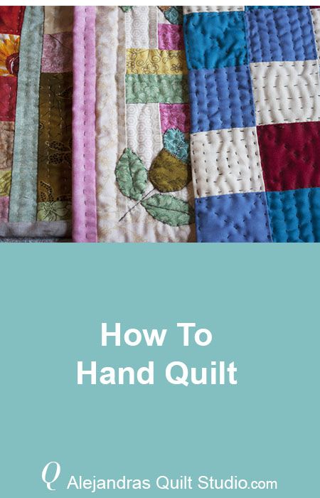 Hand Quilt Stitches, Quilting Hand Stitches, Hand Finishing Quilt, Hand Quilting Projects For Beginners, Hand Quilting Tutorial, Quilt Hand Stitching Patterns, Types Of Quilting Techniques, Hand Sewing A Quilt, How To Quilt By Hand