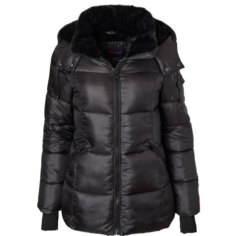 Black puffer jacket outfit