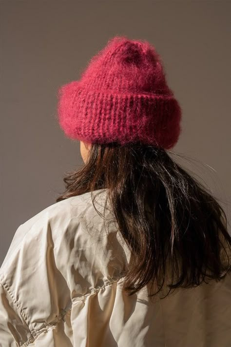 Chunky Mohair Beanie, Berry Pink Womens Winter Hat, Magenta Knit Hat, Fluffy Mohair Beanie, Soft Knit the Brushed Mohair Beanie in Cerice - Etsy UK Mohair Beanie, Pink Knit Hat, Brushed Mohair, Mohair Hat, Womens Winter Hat, Winter Knit Hats, Cozy Feeling, Womens Winter, Winter Hats For Women