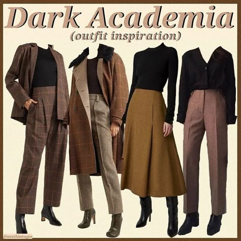 6 Types of Academia – STRAPHIE Dark Academia Aesthetic Fashion, Dark Academia Aesthetic Outfit, Academia Aesthetic Outfit, Dark Light Academia, Dark Academia Outfits, Dark Academia Outfit, Dark Academia Style, Academia Outfits, Dark Academy