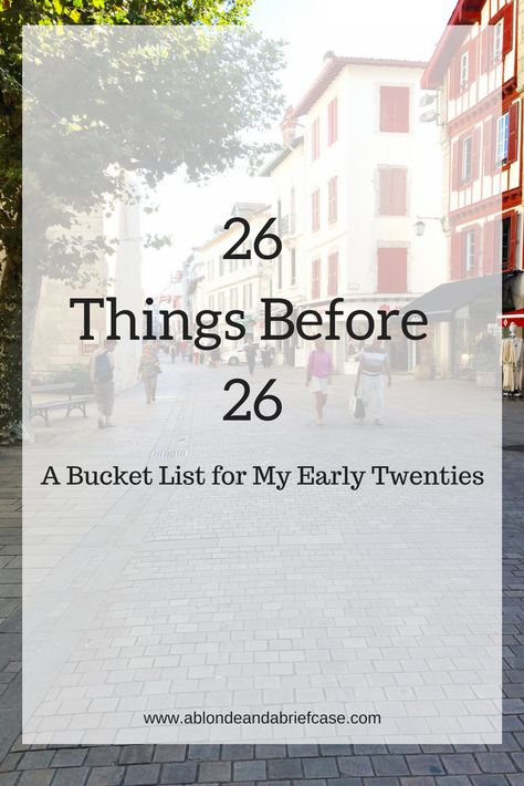 Sharing my 26 things to do before 26! I hope to visit Paris, Munich, and Canada! 26 Things To Do At 26, 26 Things To Do Before 26, 25 Things To Do Before 25, Old Bucket, My Twenties, Things To Do Alone, My Bucket List, Visit Paris, 25 Years Old