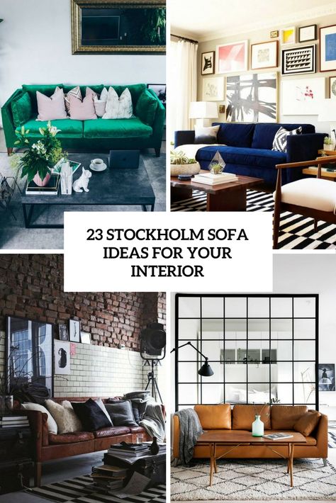 23 IKEA Stockholm Sofa Ideas For Your Interior Stockholm Sofa Ikea Leather Living Rooms, Living Room Ideas India, Ikea Living Room Ideas, Ikea Stockholm Sofa, Tan Couch Living Room, Ikea Bedroom Decor, Ikea Living Room Furniture, Black Couch Living Room, Living Room Decor Ikea