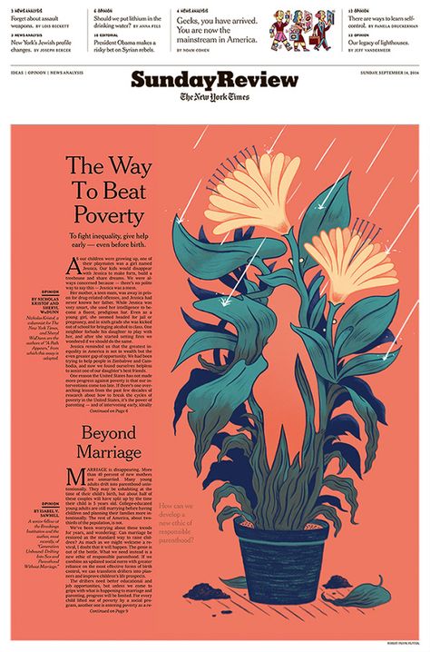 Editorial Illustrations on Behance Editorial Illustration Magazine, Botanical Posters, Editorial Design Layout, Robert Frank, Graphisches Design, Desain Editorial, Rabbit Illustration, Editorial Art, 타이포그래피 포스터 디자인