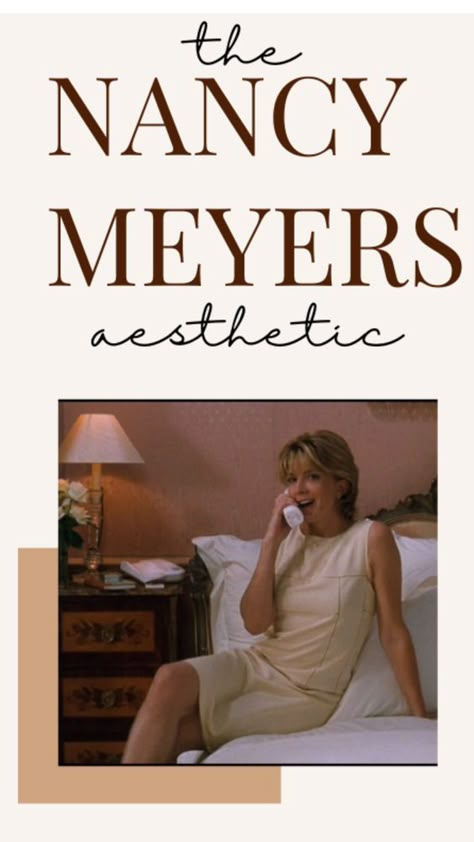 If you love the set design in your favorite Nancy Meyers' films, this post will help you bring her signature feel into your own home. Happy Reading! Bedroom Nancy Meyers, Nancy Meyers It’s Complicated, Nancy Meyers Bookshelves, Nancy Meyers Inspired Bedroom, Nancy Meyer Bedroom, Nancy Meyers Core, Nancy Myers Wedding, Nancy Meyers Aesthetic Kitchen, Nancy Meyers Bedroom Aesthetic