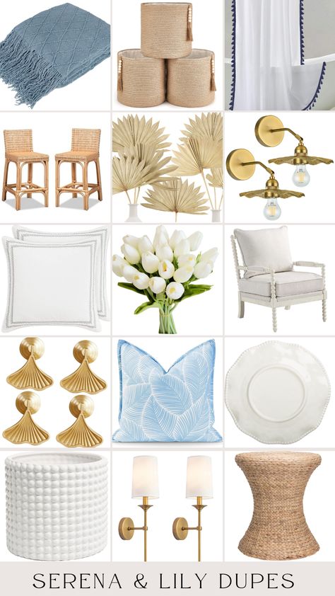 Southern Coastal Decor Bedroom, Serena And Lily Look For Less, Caitlyn Wilson Design, Serena And Lily Inspired Bedroom, Serena And Lily Office, Serena And Lily Living Room Inspiration, Serena And Lily Outdoor Patio, Amazon Coastal Home Decor, Serena And Lily Duplicates