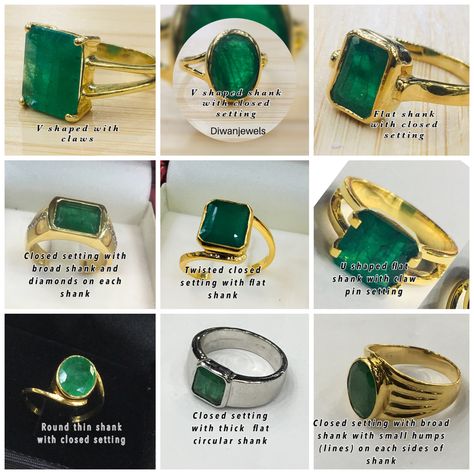 Different types of Shanks for rings – KaratsCreations Gents Stone Ring Design, Antique Mens Rings Diamond, Finger Ring Design For Men, Green Stone Ring Gold Men, Stone Ring Design Gold Men, Mens Gemstone Rings Unique, Emerald Ring For Men, Gents Ring Design, Finger Rings For Men