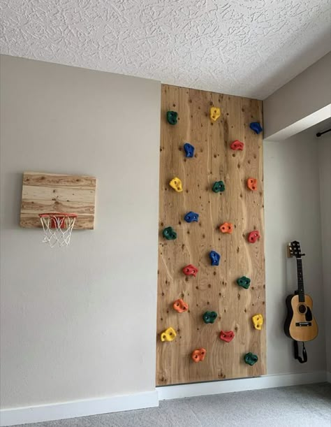 Climbing Wall Holds, Diy Climbing Wall, Climbing Wall Kids, Kids Church Rooms, Home Climbing Wall, Indoor Climbing Wall, Indoor Playroom, Kids Play Spaces, Diy Playroom