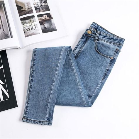 757f843a169cc678064d9530d12a1881desc41522012ri Womens Trouser Jeans, Celana Fashion, Jeans Female, Women Trousers, Jeans Woman, Stretch Denim Fabric, Foto Tips, Clothing Photography