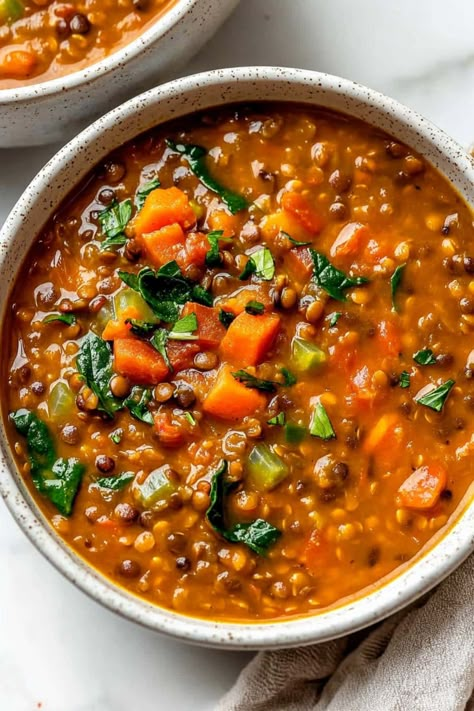 Lentil Soup - Insanely Good Lentil Soup Cookie And Kate, Trader Joe's Lentil Recipes, Orzo Lentil Soup, Lentil Soup Spicy, Vegan Dinner Lentils, Lentil Veggie Soup Recipe, Lentil Pea Soup, Italian Vegetable Lentil Soup, Lentil Soup Green Lentils