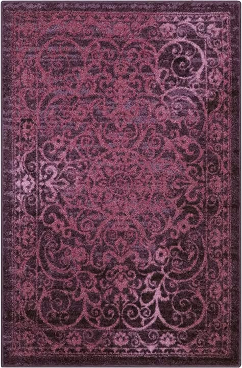 Amazon.com: Maples Rugs Area Rug - Pelham 7 x 10 Large Area Rugs [Made in USA] for Living Room, Bedroom, and Dining Room, Wineberry: Furniture & Decor Dark Home, Kitchen Rugs, Large Area Rugs, Bedroom Inspo, House Inspo, Dream Room, Vintage Kitchen, New Room, Home Inspo