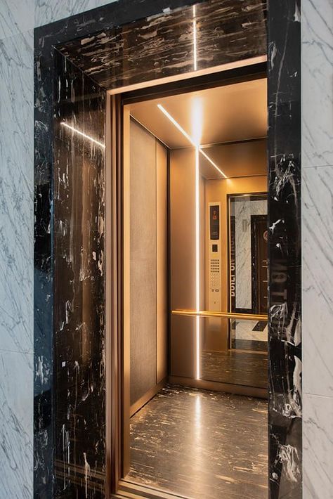 Lift Design Elevator, Lift Design Interior, Elevator Design Interior, Elevator Lobby Design, Marble Walls, Lift Lobby, Elevator Interior, Elevator Lobby, Lobby Interior Design