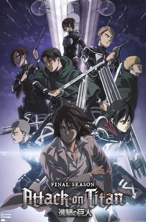 Trends International Attack on Titan: Season 4 - Key Visual 2 Wall Poster, 22.37" x 34.00", Unframed Version Watch Attack On Titan, Aot Shingeki No Kyojin, Attack On Titan Season 4, Seasons Posters, Posters To Print, Attack On Titan Season, Titans Anime, Manga Naruto, Anime Poster