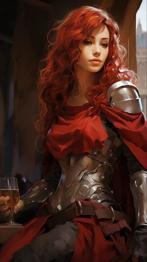 Valèn Arabelle Leclair - Approved Characters - Myth-Weavers Redhead Knight Female, Redhead Elf Female, Red Haired Warrior Woman, Red Haired Elf Female, Redhead Woman Art, Red Hair Fantasy Art, Red Hair Elf Female, Female Paladin Dnd, Red Head Elf