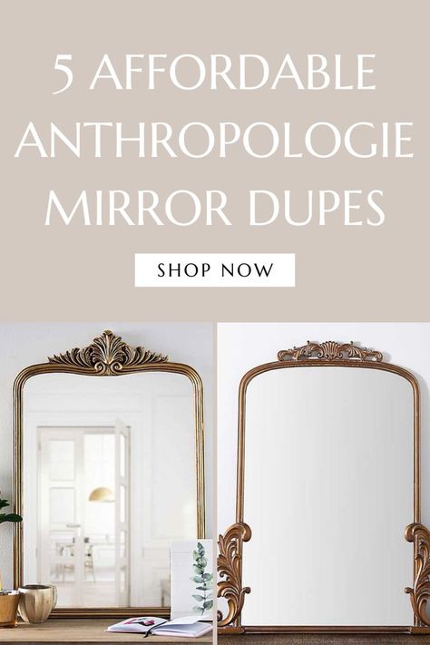 For as long as I can remember my favorite mirror of all time is the Anthropologie Primrose mirror. There is absolutely no competition- it’s just perfect! Here are a few dupes that are so much cheaper and look very similiar! #anthropologiemirror #anthropologiemirrordupe #mirrorwall #bestmirrors #homedecor Large Brass Mirror, Sams Club Anthropology Mirror, Arhaus Mirror, Studio Mcgee Mirrors, Anthropologie Primrose Mirror, Primrose Mirror Anthropologie, Prime Rose, Primrose Mirror, Anthropologie Mirror