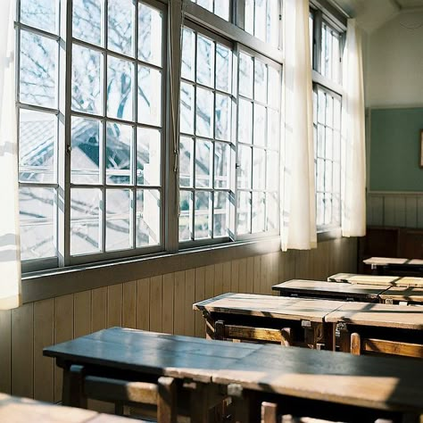 "Classroom on a sunny day - you just know that on days like this Tsumi's mind cannot help but drift off during lessons!" Boarding School Aesthetic, Wammy's House, Spring Awakening, Ouran High School Host Club, High School Host Club, Host Club, Prep School, School Posters, School Aesthetic