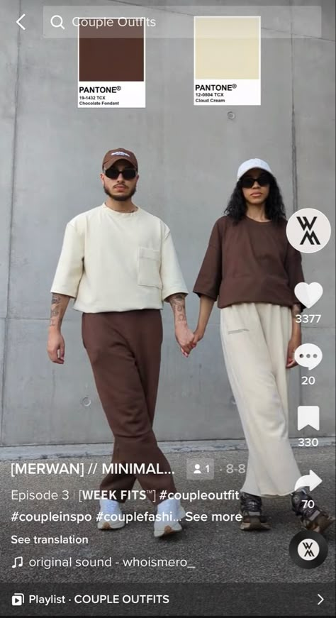 Color Coordinated Outfits For Couples, Coordinating Outfits For Couples, Fashion Trend 2024, Combo Outfits, Japan Fits, Boyfriend Instagram, Worship Team, Outfit Hombre, Chica Cool