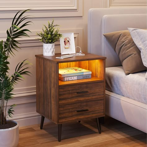 Unusual Bedside Tables, Wooden Bed Side Table, Bed Side Table Design, Led Bedside Table, Small Sectional Sofa, Side Bed, Bedside Table Design, End Tables With Drawers, Прикроватные Тумбочки