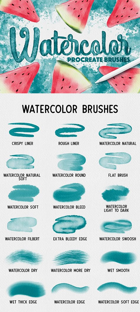 50 Best Procreate Brushes For 2021 - 43 Lettering For Beginners, Procreate Brushes Download, Brush Texture, Procreate Ipad Tutorials, Best Procreate Brushes, Ipad Tutorials, Illustrator Brushes, Brushes Procreate, Procreate Ipad Art