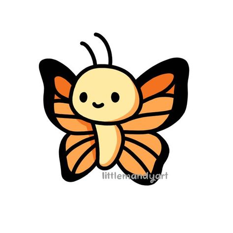 Butterfly Drawing Cute Cartoon, Cute Animal Stickers, Weird Stickers, Cartoon Butterfly, Animal Doodles, Animal Drawing, Cute Animal Drawings Kawaii, Butterfly Drawing, Stickers Cute