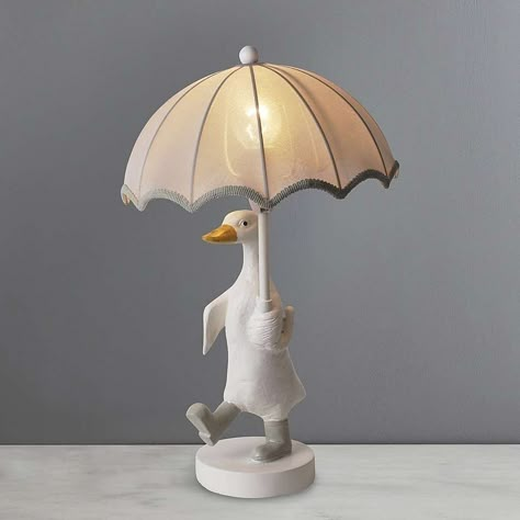 Duck Table, Duck Lamp, Duck Nursery, Nursery Room Design, Kids Lamps, Nursery Room Inspiration, Nursery Baby Room, White Table Lamp, Bedside Table Lamps