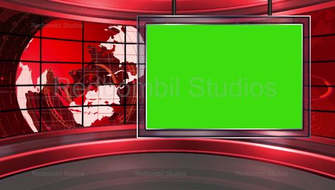 News-20 Broadcast TV Studio Green Screen Background Loopable Croma Key Video, News Background, Greenscreen Ideas, Youtube Video Ads, Green Screen Footage, Photoshop Backgrounds Backdrops, Free Green Screen, Tv Studio, Intro Youtube