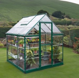 Small Greenhouses | Free UK Delivery Glass House Garden, Greenhouse Heaters, Polycarbonate Roof Panels, Hobby Greenhouse, Diy Greenhouse Plans, Large Greenhouse, Polycarbonate Greenhouse, Home Grown Vegetables, Polycarbonate Panels