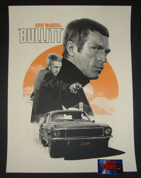 Matthew Woodson Bullitt Movie Poster 2017 Artist Edition Mondo | Inside the Poster Bullitt Movie, Steve Mcqueen Style, Mondo Posters, Poster Layout, Steve Mcqueen, Endless Summer, Movie Poster, Slot Gacor, Vintage Style