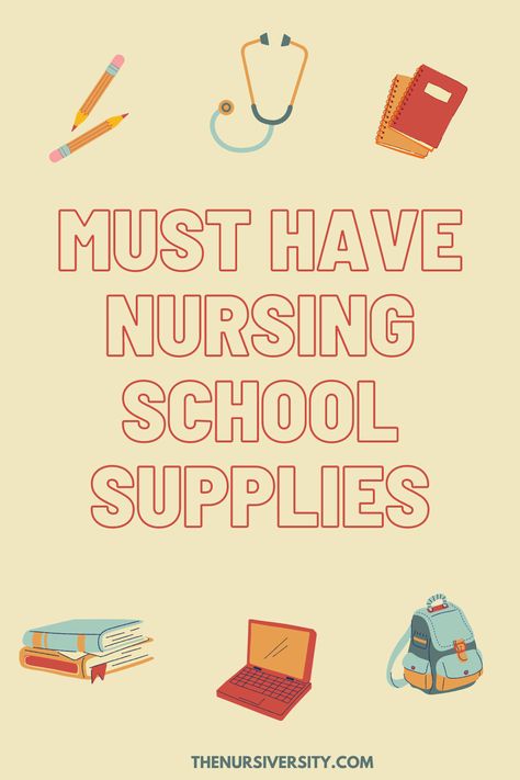 Needs For Nursing School, Nursing Student Clinical Must Haves, Things For Nursing School, School Supplies For Nursing Students, Nursing Supplies Student, School Nurse Must Haves, Lvn School Essentials, Nurse School Supplies, Nursing School Checklist