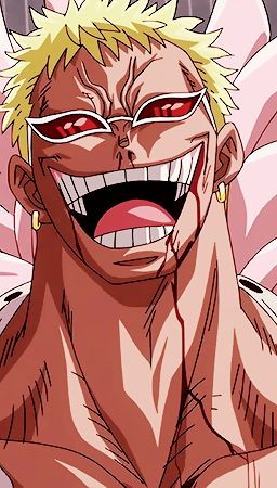 FUFUFUFUFUFUFUFU One Piece Villains, Doflamingo One Piece, Sparrow Wallpaper, Jack Sparrow Wallpaper, Pictures For Drawing, Doflamingo Wallpaper, Donquixote Doflamingo, One Piece Cartoon, Flower Pot Design