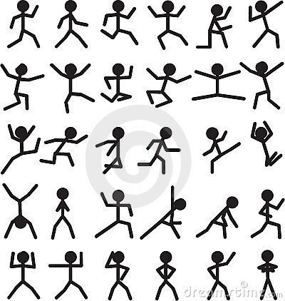 Stick Man Doodle, Stick Man Poses, Draw Movement, Animation Flipbook, Movement Illustration, Flipbook Ideas, Jump Animation, Stick Men Drawings, Movement Drawing