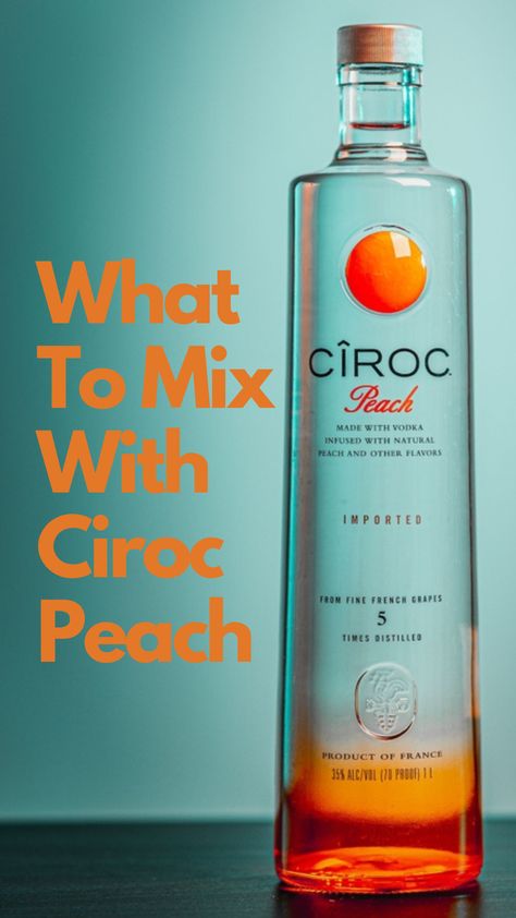 Ciroc Peach Drinks With Ciroc Vodka, Ciroc Peach Mixed Drinks, Peach Ciroc Mixed Drinks, Peach Ciroc Drinks Recipes, Ciroc Mixed Drinks, Peach Vodka Cocktails, Ciroc Cocktails, Peach Vodka Drinks, Ciroc Drinks