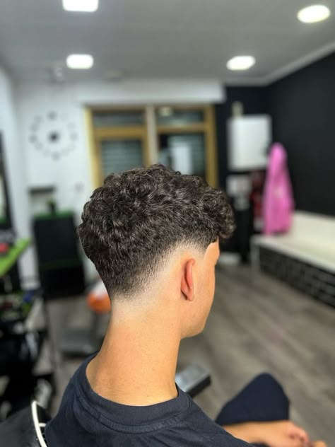 Low Fade For Curly Hair, Low Taper Fade Haircut Curly Hair Men, Low Skin Fade Curly Hair, Perm Taper Fade, Hair Cuts For Curly Hair Boys, Curly Hair Drop Fade, Mid Fade Curly Hair Men, High Taper Curly Hair, Mid Drop Fade Curly Hair