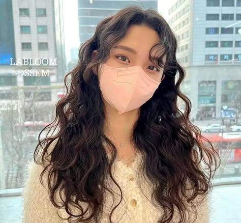 Top Trending Hair Perm Styles in Korea  | Expat Guide Korea Permanent Korean Hair Perm, Jelly Perm Korean Hair, Korean S Perm Waves, Korea Curly Hair, Korean Hairstyle Curly Hair, Perm On Layered Hair, Digi Perm Long Hair, Medium Hair Perm Korean, Korea Perm Long Hair