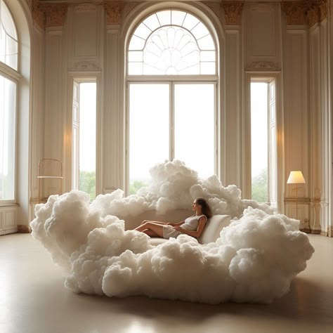 The Cloud Couch, Cloud Chair, Cloud Couch, Wooden Garden Bed, Cloud Sofa, Small Sectional Sofa, Latest Sofa Designs, Dopamine Decor, Shaped Sofa